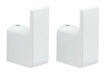 Gedy Набор из 2-х крючков Pirenei, белый арт. PI27(02)