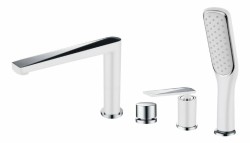 Boheme Смеситель на борт ванны белый хром Venturo арт. 370-W Boheme Смеситель на борт ванны белый хром Venturo арт. 370-W