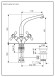 Emmevi смеситель 12913 с донным клапаном для раковины, Deco Classic, хром арт. 12913/CR
