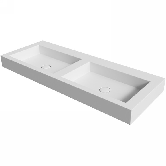 Boheme столешница моноблок st 140см (1404x452x100) двойной, Flat арт. 888-140