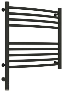 Электрический полотенцесушитель Богема 3.0 выгнутая 500х500 МЭМ левый (тёмный титан муар) Сунержа арт. 15-5802-5050