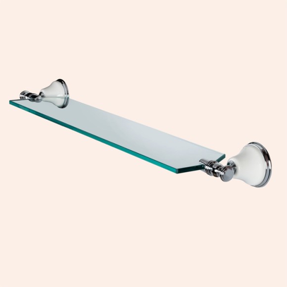 Tiffany World Стеклянная полочка 71см, подвесной, Harmony, белый/хром TWHA018bi/cr Tiffany World Стеклянная полочка 71см, подвесной, Harmony, белый/хром TWHA018bi/cr