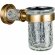 Boheme Стакан для зубных щеток латунь, стекло, бронза Murano cristal арт. 10904-CRST-BR