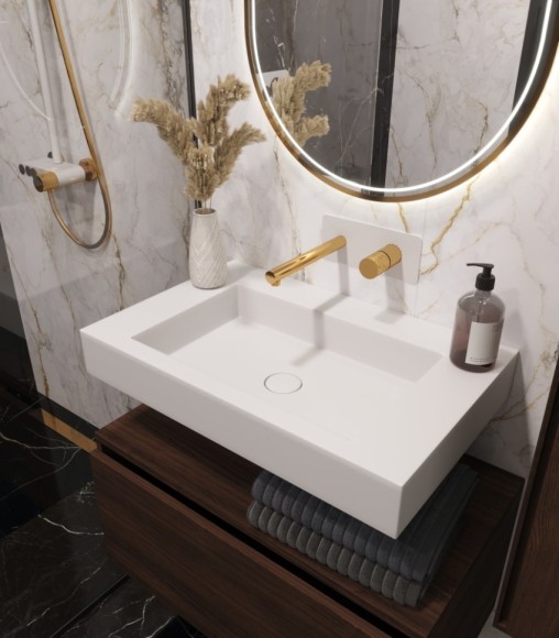 Boheme столешница моноблок st 70см (704x452x100), Flat арт. 888-70