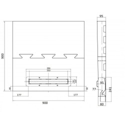 Душевой трап Confluo Board UNI 1200 Frameless Line Gold 550, BETTOSERB арт. 40007822G
