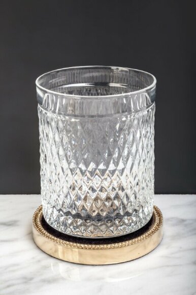 Boheme Стакан для зубных щеток латунь, стекло, золото Murano cristal арт. 10218