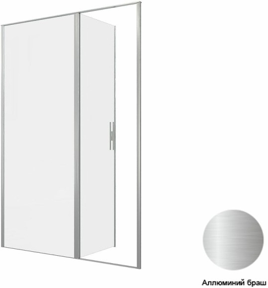 Allen Brau Душевая дверь Priority, серебробраш - 3.31035.BA
