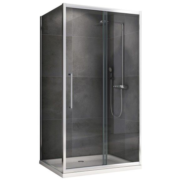 Abber Душевой уголок 1000x700мм Schwarzer Diamant, хром арт. AG30100H-S70