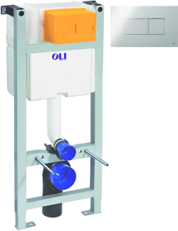 Инсталляция Expert Evo/Speed (400x820x150) пневматическая + клавиша смыва Karisma, хром OLI, хром арт. 004599 Инсталляция Expert Evo/Speed (400x820x150) пневматическая + клавиша смыва Karisma, хром OLI, хром арт. 004599