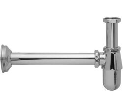 Remer Литой сифон для раковины и биде 970114, цвет: хром