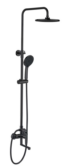 Душевая система со смесителем Esko Lagos Black, черный арт. ST205LGBL