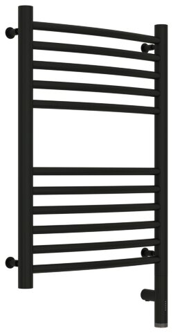 Электрический полотенцесушитель Богема 3.0 выгнутая 600х400 МЭМ правый (матовый чёрный) Сунержа арт. 31-5803-6040