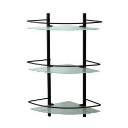 WasserKRAFT Полка стеклянная тройная k-3133black цвет: черный WasserKRAFT Полка стеклянная тройная k-3133black цвет: черный