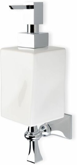 STIL HAUS настенный керамический дозатор золото - черная керамика Prisma, арт. PR30(16-NE)