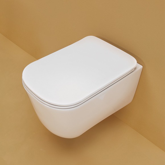 Унитаз подвесной Kerasan Tribeca 54х35см, безободковый, с системой экономии воды 3л, c креплением WB9N, цвет: белый - 511401 Унитаз подвесной Kerasan Tribeca 54х35см, безободковый, с системой экономии воды 3л, c креплением WB9N, цвет: белый - 511401