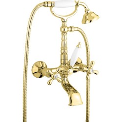 Emmevi смеситель с ручным душем для ванной, Deco Old, золото арт. 12611/OR Emmevi смеситель с ручным душем для ванной, Deco Old, золото арт. 12611/OR