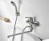 WasserKRAFT Смеситель для ванны с длинным изливом wern 4202l цвет: никель