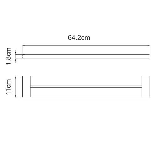 WasserKRAFT Держатель полотенец двойной sauer k-7940 цвет: золото