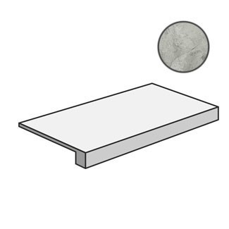 Italon Ступень угловая Silver Nat Ang. Dx Правая 60x33, под мрамор Charme extra - 620070000983