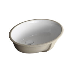 Azario Раковина 49,5х41,5х19 овальная, встраиваемая снизу, белая арт. AZ908-20