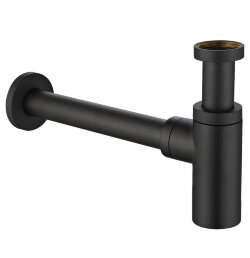 Remer Сифон для раковины 958LNO цвет черный матовый Remer Сифон для раковины 958LNO цвет черный матовый
