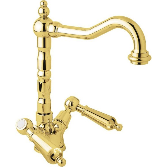 Cezares Смеситель для раковины FIRST Золото 24 карат - FIRST-LS2-03/24-M