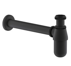 Remer Литой сифон для раковины и биде 970114NO, цвет: черный