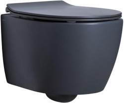 Allen Brau Унитаз подвесной, безободковый, Fantasy Черный арт. 4.11004.AN