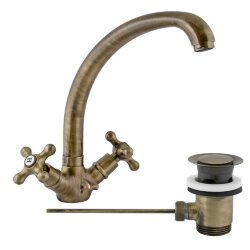 Remer Смеситель для раковины (бронза) Liberty 13GLIVO