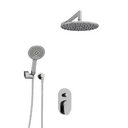 WasserKRAFT Встраиваемый комплект для душа с верхней душевой насадкой и лейкой a14030 donau 5300 цвет: хром