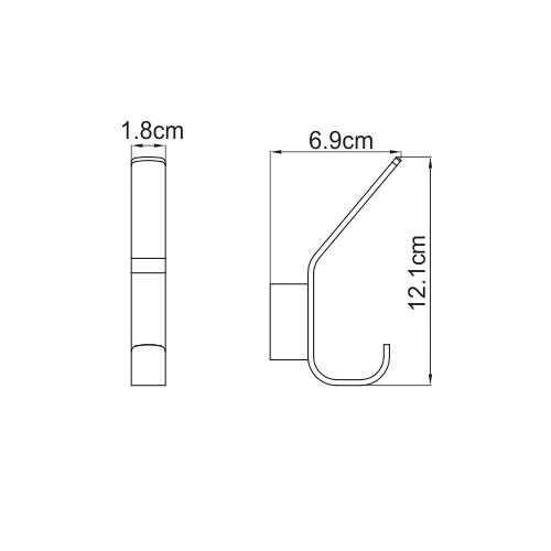 WasserKRAFT Крючок sauer k-7923 цвет: золото
