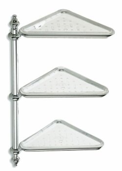 STIL HAUS угловая 3-х уровневая полка из пластика хром Elite, арт. EL31ELITE(08) STIL HAUS угловая 3-х уровневая полка из пластика хром Elite, арт. EL31ELITE(08)