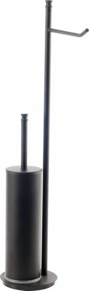 STIL HAUS стойка h63 см: бумагодержатель/ерш металлический чёрный матовый Hashi, арт. 969(23) STIL HAUS стойка h63 см: бумагодержатель/ерш металлический чёрный матовый Hashi, арт. 969(23)