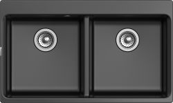 Мойка для кухни 870x520 Axel Rivelato, черная арт. X-90-2D nero Мойка для кухни 870x520 Axel Rivelato, черная арт. X-90-2D nero