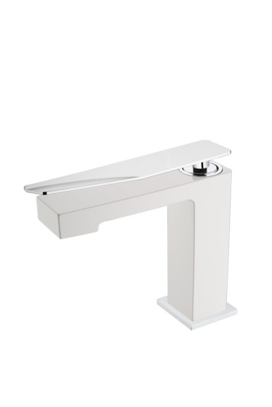 Boheme смеситель для раковины низкий white-chrome, Q арт. 141-WCR.2