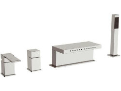 Remer Смеситель на борт ванны, цвет: хром Qubika Q06 Remer Смеситель на борт ванны, цвет: хром Qubika Q06