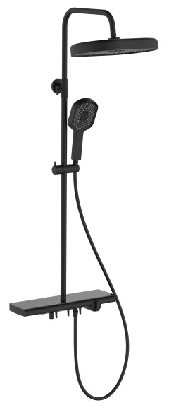 Душевая система со смесителем Esko, черный арт. ST350Black