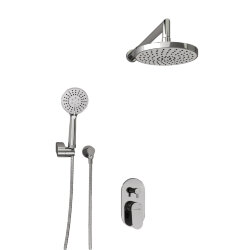 WasserKRAFT Встраиваемый комплект для душа с верхней душевой насадкой и лейкой a14229 donau 5300 цвет: хром