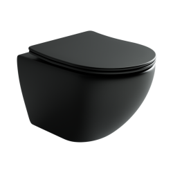 Ceramica Nova Подвесной унитаз rimless (черный матовый) Metropol арт. CN4002MB