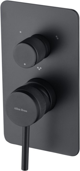 Allen Brau Смеситель для ванны (с внутренней частью), Priority, 5.31A11-31 цвет: черный матовый