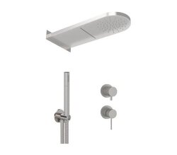 Remer Душевая стойка X STYLE Inox SSX93PS02MMCA, цвет: нержавеющая сталь