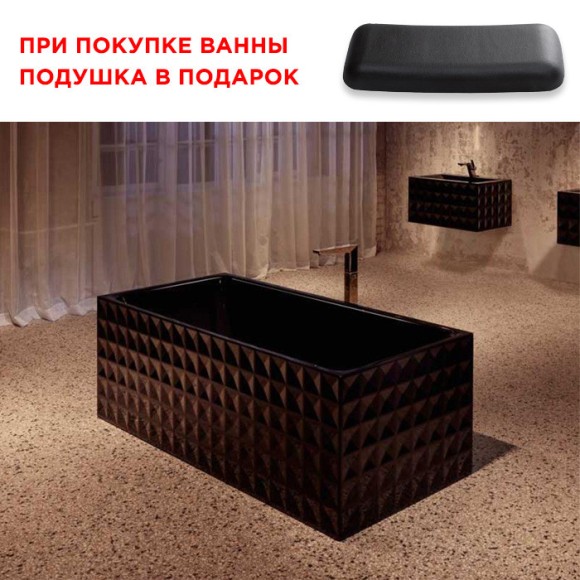 Bette Ванна 181х81х42см, Loft Ornament, черный арт. 3172-056 CFXX6A