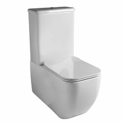 GSG Унитаз-компакт безободковый Brio BRMBL000P, цвет: белый