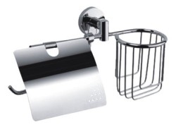 Держатель для туалетной бумаги с подставкой, Haiba, хром арт. HB1703-1 Держатель для туалетной бумаги с подставкой, Haiba, хром арт. HB1703-1