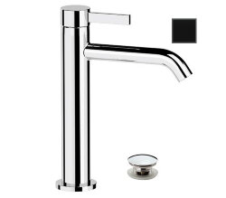 Remer Смеситель для раковины Metrica MC10ACCNO однорычажный с автоматическим донным клапаном "click-clack", черный матовый Remer Смеситель для раковины Metrica MC10ACCNO однорычажный с автоматическим донным клапаном "click-clack", черный матовый