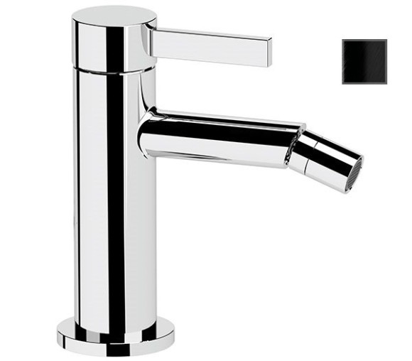 Remer Смеситель для биде Metrica MC22CFP однорычажный без донного клапана, черный глянец Remer Смеситель для биде Metrica MC22CFP однорычажный без донного клапана, черный глянец