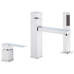 Remer Смеситель на борт ванны (хром) Qubika Q07 Remer Смеситель на борт ванны (хром) Qubika Q07