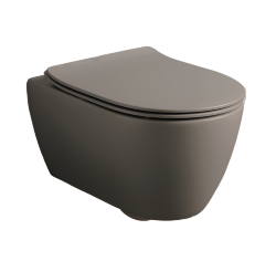 Scarabeo Унитаз подвесной, безободковый, цвет табачный матовый, Moon арт. 5520/CL 53