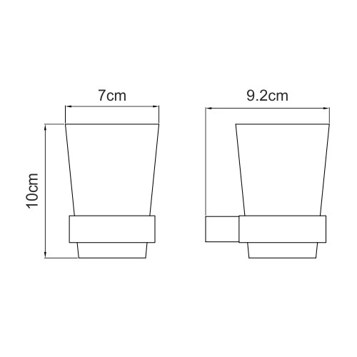 WasserKRAFT Подстаканник одинарный sauer k-7928 цвет: золото