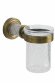 Boheme Стакан для зубных щеток латунь, стекло, бронза Murano арт. 10904-W-BR